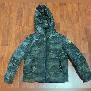 Authentic kids moncler 8y camo down winter jacket